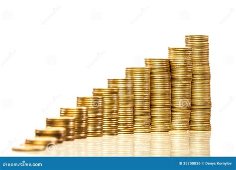 Stacks Of Coins Stock Photo Image Of Business Money 35700836