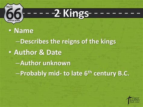 Ppt 2 Kings Powerpoint Presentation Free Download Id1907749