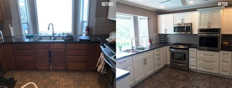 With the before & after cabinet refacing gallery, you don't have to use your imagination—see the transformation live. Before / After Kitchen Cabinet Refacing Gallery