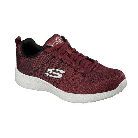 Skechers Burst Running Shoes Burgundy Thesportstorepk