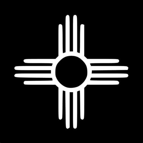 New Mexico Zia Symbol Vinyl Decal Sticker