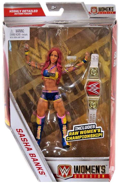 wwe wrestling elite collection womens division sasha banks exclusive 6 action figure raw womens