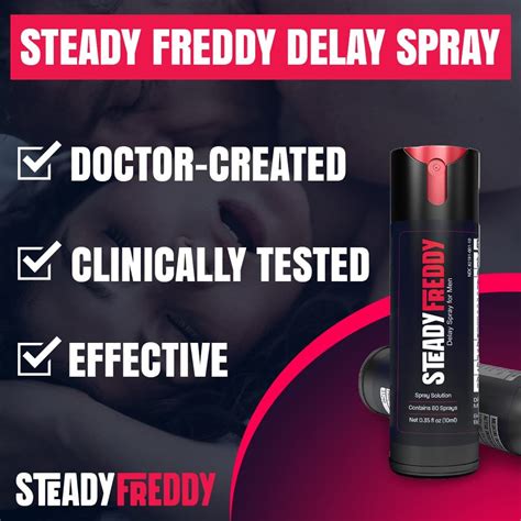 buy steady freddy delay spray for men male genital desensitizer for lasting longer in bed