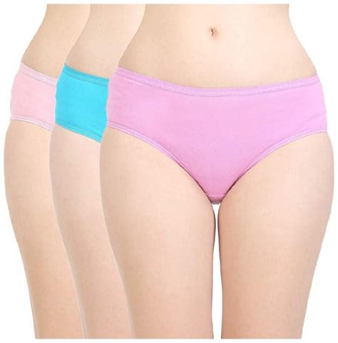Buy Zukunft Fashion Pack Of Solid Mid Waist Hipster Panty Multi