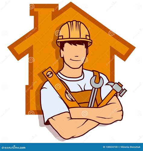 Builder Worker Woman With A Tool Box In Her Hands Builders And