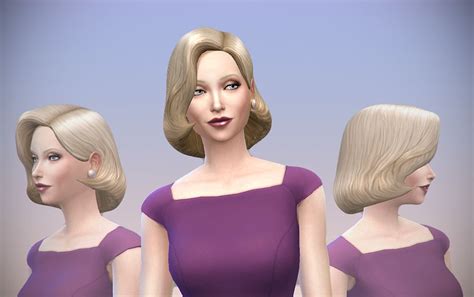 Sims 4 Hairs Delco Webney Retro Hairstyle Retro Hairstyles Sims