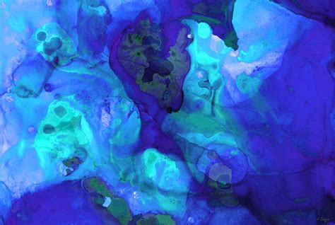 Violet Blue Abstract Art By Sharon Cummings Painting By Sharon Cummings