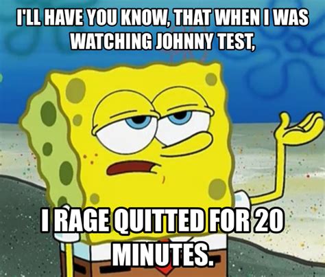 Spongebob Meme 1 Johnny Test By Trc Tooniversity On Deviantart
