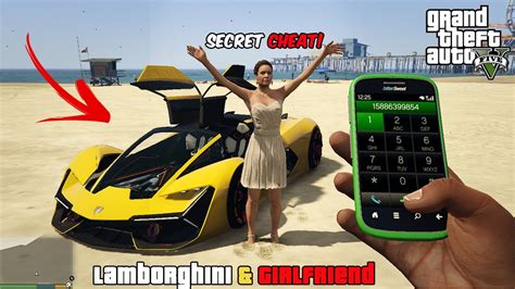 Gta 5 Story Mode Lamborghini And Secret Girlfriend Cheat Youtube