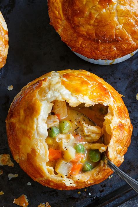 Make a foil collar (or pie crust shield) to protect the edges of the pastry from overbrowning. Chicken Pot Pie Recipe — Eatwell101