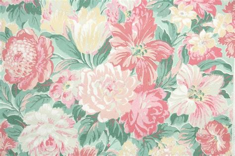 1950s Floral Vintage Wallpaper Hannahs Treasures