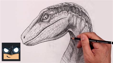 How To Draw Blue Raptor Jurassic World Youtube