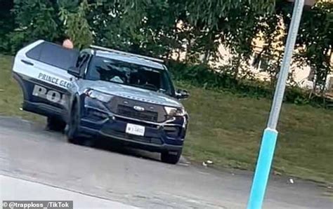 exclusive pictured suspended prince george county cop francesco marlett caught on camera
