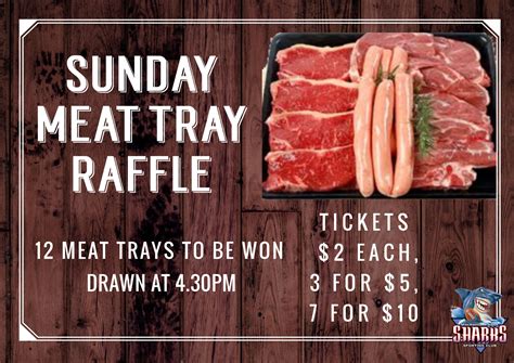 Sunday Meat Tray Raffles Victoria Point Sharks Sporting Club