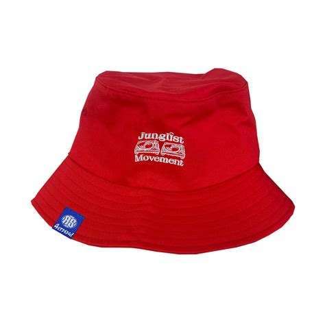 Junglist Movement Embriodered 100 Cotton Flexi Fit Twill Bucket Hat