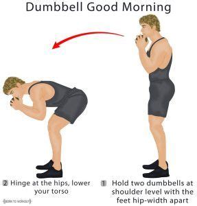 Dumbbell Good Morning Exercise Good Mornings Exercise Workout Moves
