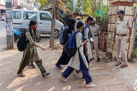 Tight Security In Place As Karnataka Schools Reopen Amid Hijab Row In