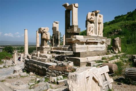 Fragments Ancient City Ephesus Turkey Stock Image Image Of Selcuk