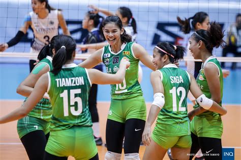 Uaap Volleyball La Salle Bests Nu For Share Of Top Spot Inquirer Sports
