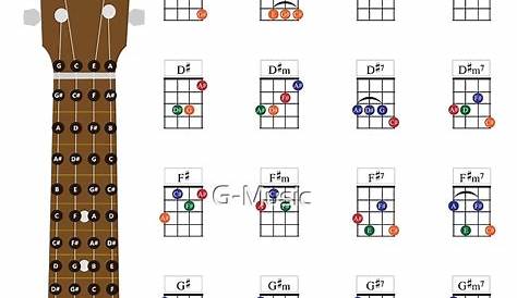 "Ukulele Chords Chart, Fingering Diagram for Beginners" Posterundefined