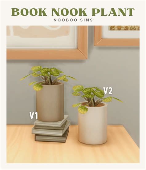 Nooboo Sims Book Nook Plants