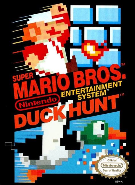 Super Mario Bros Duck Hunt Cover Art Nes Games Classic Video Games