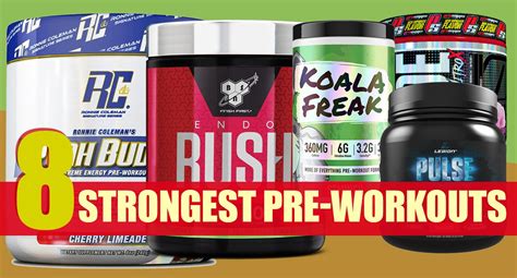 8 Strongest Pre Workout Supplements In 2020 Fitness Volt
