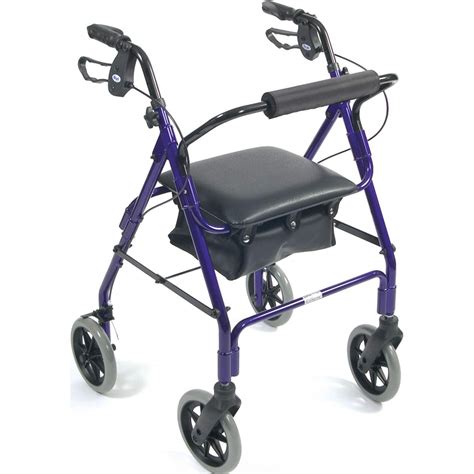 Days Lightweight Aluminum Rollator Mobile Walker And Rest Seat For