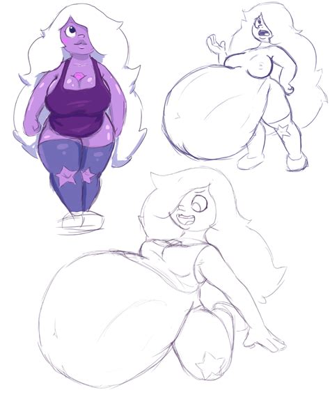 Rule 34 Amethyst Steven Universe Belly Big Belly Breasts Chubby