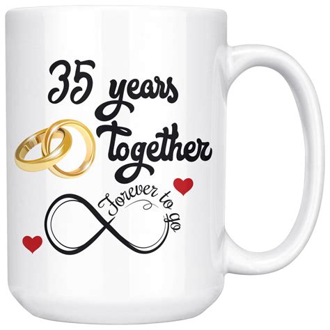 35th Wedding Anniversary T For Him And Her Married For 35 Years 3