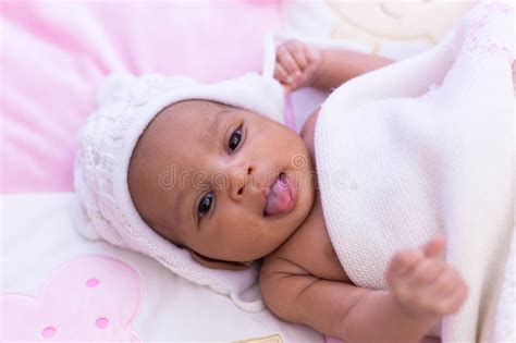 Adorable Little African American Baby Girl Looking Black Peopl