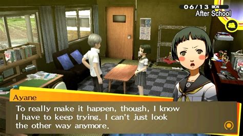 The changes that have been made, while small, are extremely impactful on giving more control to naoto in her actions instead of being essentially being manipulated into them by the main protagonist. HD PS Vita Persona 4 Golden - Ayane Matsunaga Social Link Sun - YouTube