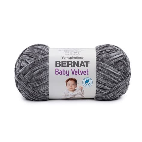 Bernat Baby Velvet Yarn Vapor Gray Medium Polyester