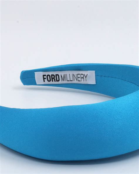 Monica Blue Padded Headband By Australian Label Ford Millinery