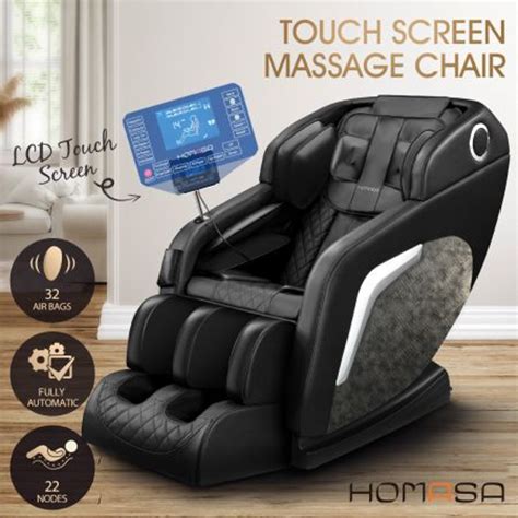 Homasa Luxury Full Body Massage Chair Zero Gravity Kneading Shiatsu Massager W Touch Control Wf