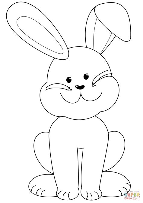 Easter Bunny Coloring Page Free Printable Coloring Pages