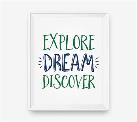 Explore Dream Discover Quotes Travel Poster Mark Twain