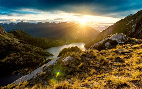 Fiordland Mountain Sunrise Wallpapers Hd Wallpapers Id