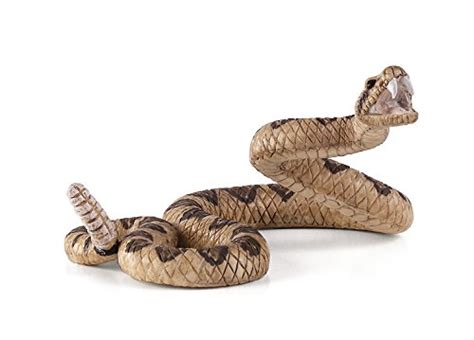 Fake Realistic Rubber Rattlesnake Snake Toy Figure Props Scary Gag