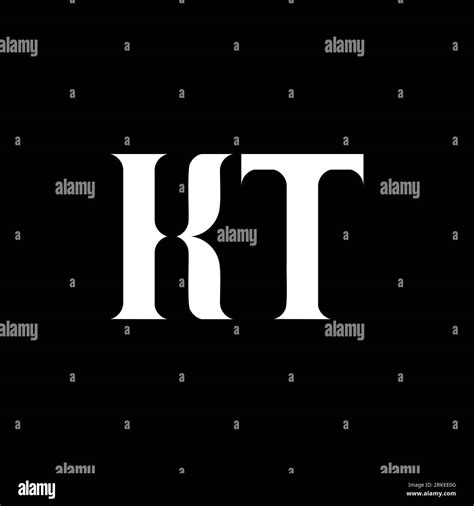kt k t letter logo design initial letter kt uppercase monogram logo white color kt logo k t
