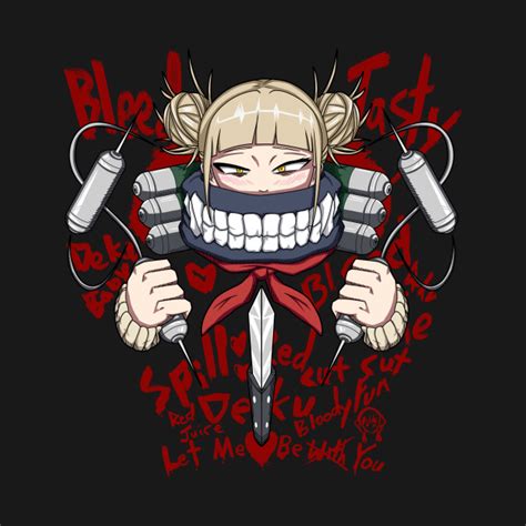 Himiko Toga Bloody Love My Hero Academia T Shirt Teepublic