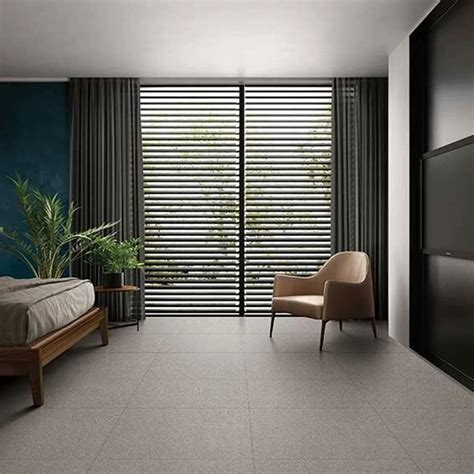 Polished Ceramic Kajaria Delphi Dark Grey Living Room Floor Tiles Size