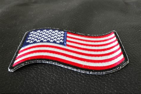 Waving Us Flag Patch American Flag Patches Thecheapplace