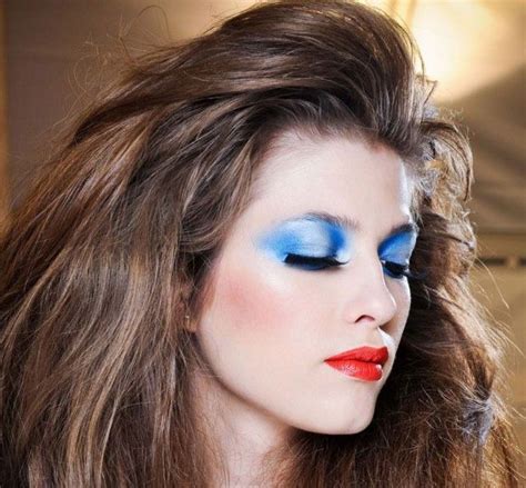 Makeup Tips 80s Eye Makeup With Blue Eyeshadow 80s Eye Makeup From