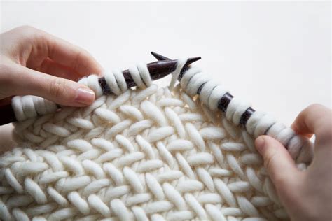 HOW TO KNIT HERRINGBONE STITCH Wool And The Gang Blog Free Knitting Kit Patterns Downloads