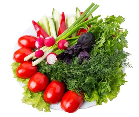 Fresh Mixed Vegetables And Feta Cheese Platter Stock Photo Image Of