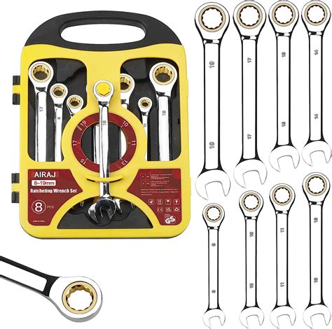Airaj Spanner Sets Metric And Sae Professional Combination Wrenches Set
