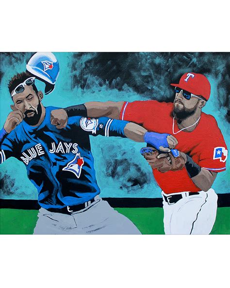 Odor Punch Bautista Texas Rangers Painted Christ
