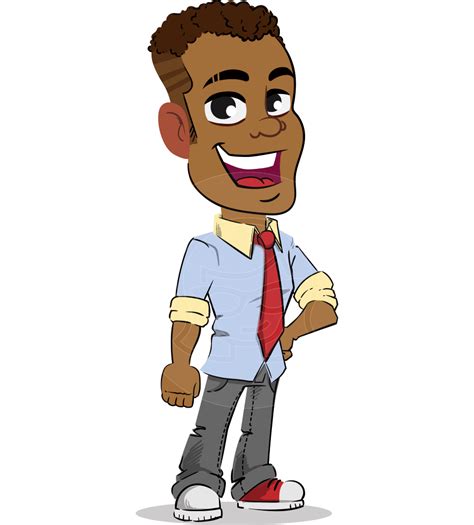 Simple Style Cartoon Of An African American Guy 112 Illustrations Graphicmama