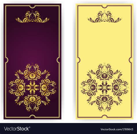 Elegant Template For Greeting Card Invitation Vector Image